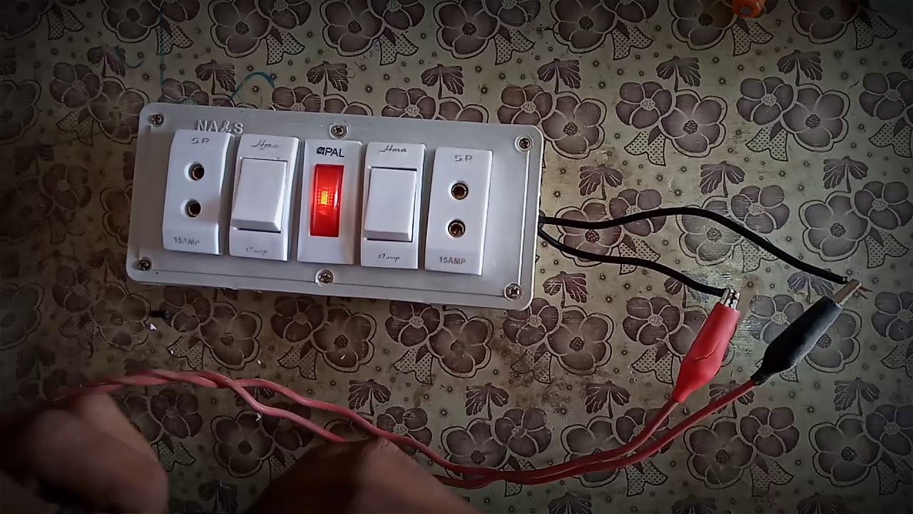 How to Control 2 Sockets with two on off Switches with one Light ...