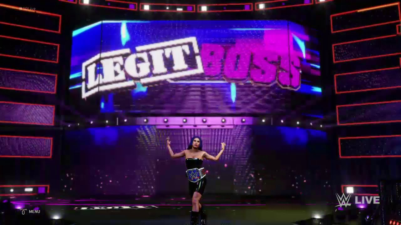 TheMan Games | Sasha Banks Smackdown Entrance & Attire WWE 2K20