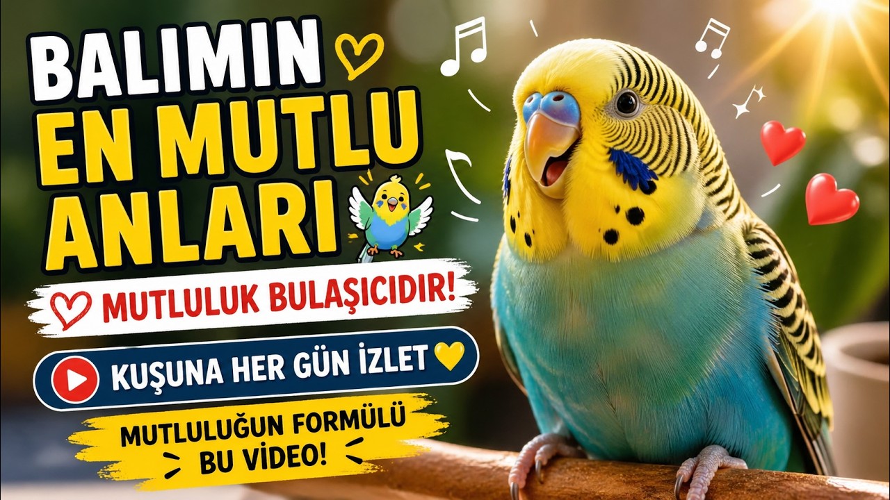 Balımın En Mutlu Anları 🐦 Mutluluk Bulaşıcıdır! Kuşuna Her Gün İzlet (Mutluluğun Formülü bu video)