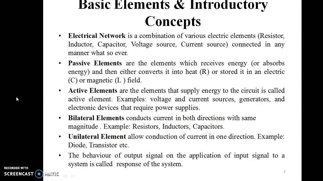 Module 1 Basic Electrical Circuits - YouTube