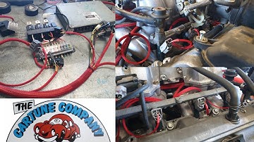 Red loom.  Brand New UCF20 1uz Non VVti wiring loom with stock ECU into 240SX