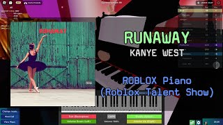 Kanye West - Runaway | Roblox Got Talent (Piano)