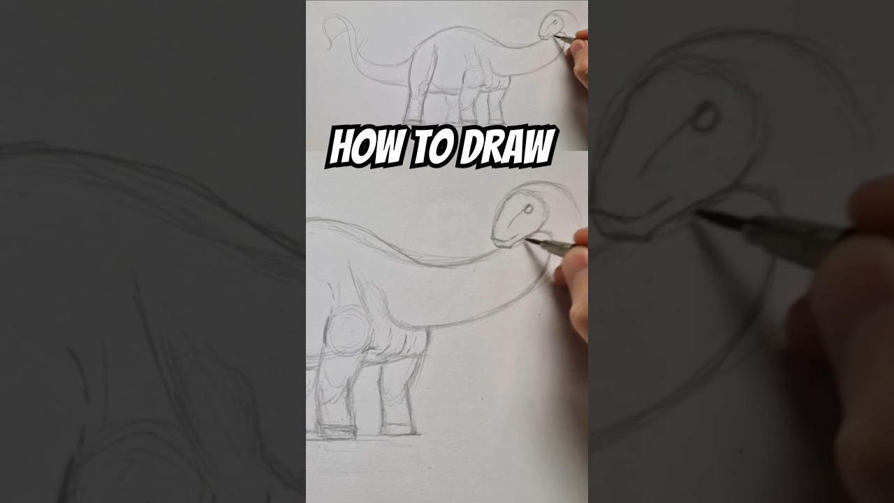 How to draw the Apatosaurus from jurassic world, 