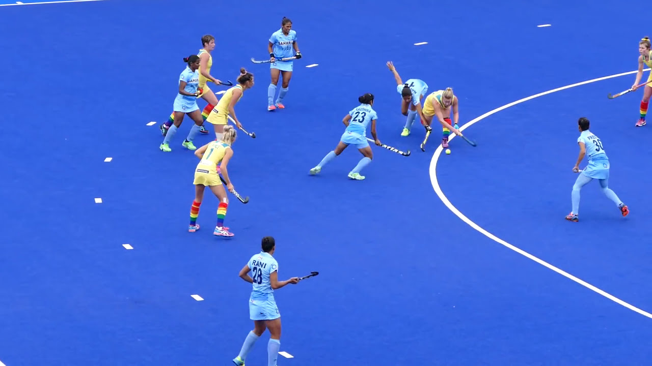 India v Australia final womens hockey 2nd quarter