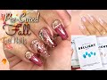 Fall Nails | Easiest Nail Design Ever | ZINIPIN GelLight Pre Cured Gel Strips | Builder Gel Nails