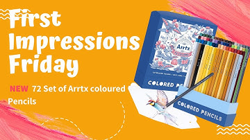 First Impressions Friday !! Swatch & Testing of  Arrtx 72 coloured pencils