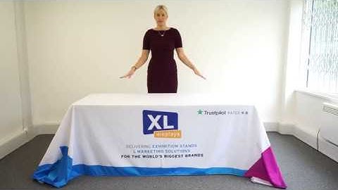 How To Box A Tablecloth | Box Fit A Printed Tablecloth | XL Displays