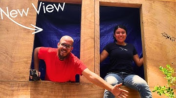 Changing our tiny home | Installing Windows and Tyvek wrapping