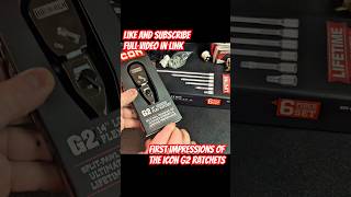 My First Impressions of the Icon G2 ratchets #tools #ratchet #icontools #harborfreight #new