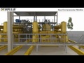Caterpillar global petroleum  gas compression station animated