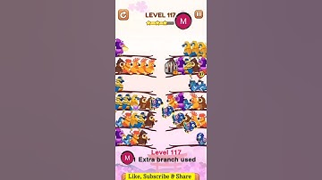 #bird #sort 2 #color #puzzle #level 117 #birdsort #colour #gaming #viral #trending #shorts #solution