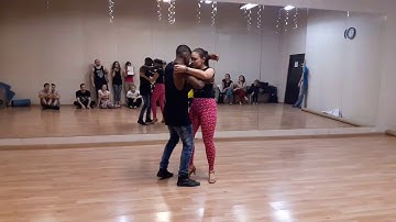 Walter Fernandes & Oksana Andreeva - Zouk Demo after advanced class 16.02.2017