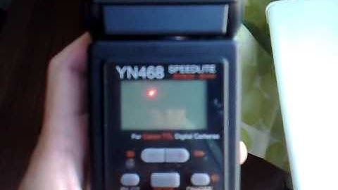 Flash YN-468 problem