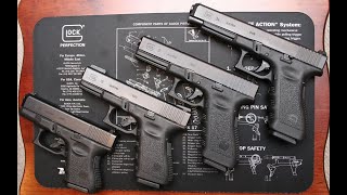 Which GLOCK is best for you?  Comparing Glock 17, 19 and 26  (in Urdu / Hindi)