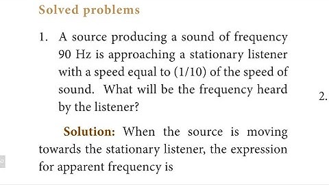 TN 10th SCIENCE PHYSICS |Unit 5 ACOUSTICS DOPPLER EFFECT SOLVED PROBLEMS part-1 | problems in tamil