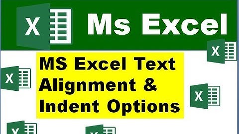 MS Excel Text Alignment & Indent Options || MS Excel tips and tricks