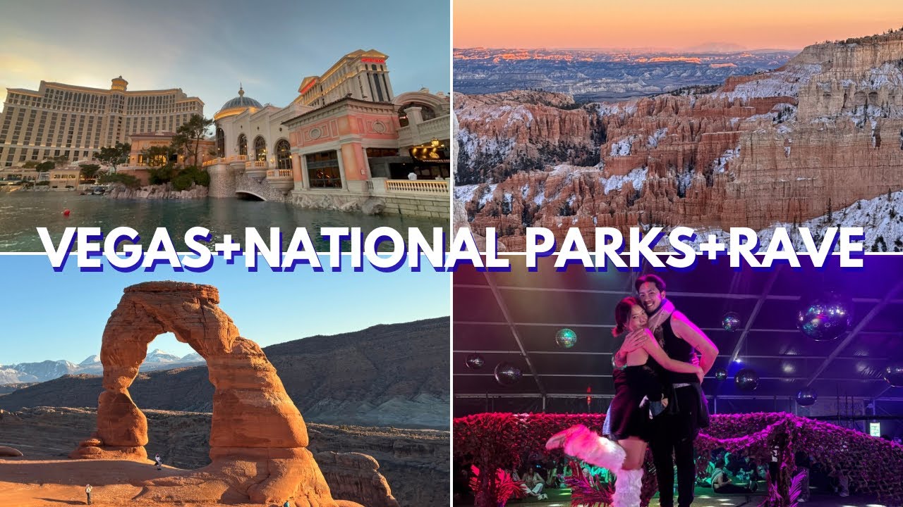 Las Vegas and Utah National Parks Vlog! (Plus Decadence rave NYE Countdown)