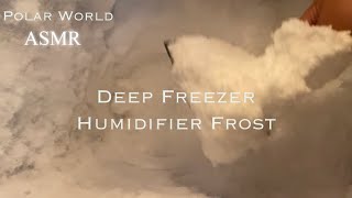 Soft Ice Eating Sound / Humidifier Frost Eating Out of Deep Freezer #iceeating #iceeatingasmr