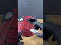 3D printed Spiderman Brand New Day Rolled Up Helmet (half mask)