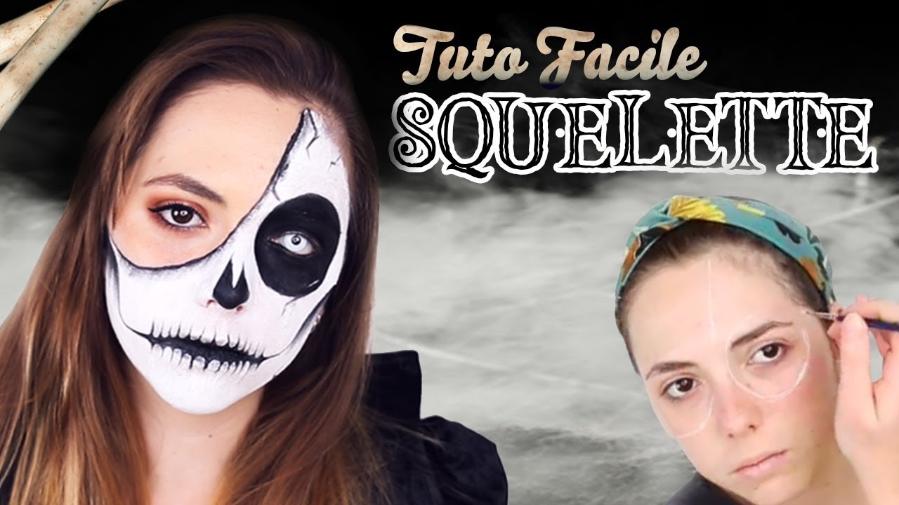 [Tutoriel] Maquillage de Squelette Facile pour Halloween 💀💀💀