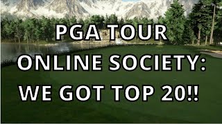 PGA TOUR 2K21 SOCIETY TOURNAMENT #2 - WE PLACED TOP 20! (PART 1)