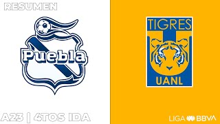 Resumen y Goles | Puebla vs Tigres | Liga BBVA MX | Apertura 2023 - Cuartos de Final IDA