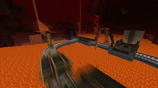 Minecraft Create Full Steam | Simple Nether Lake Train