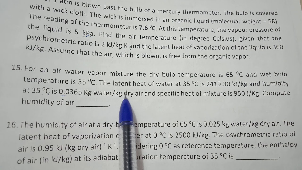 Mass transfer Humidification YouTube