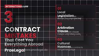 3 Contract Mistakes That Cost Companies Millions Abroad | PraeLegal