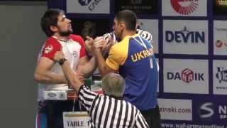 European Armwrestling championship 2015. VITALII LALETIN - AYDER ALIDINOV