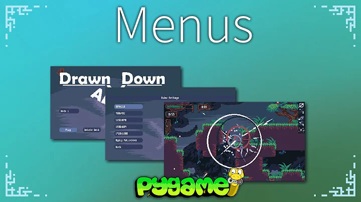 Menus - Pygame Tutorial