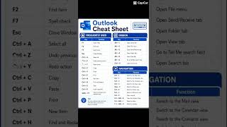 Outlook Shortcuts You NEED to Know ⚡📧#Shorts #YouTubeShorts #Outlook #Microsoft #TechTips #msoutlook