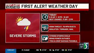 First Alert Weather Update: Monday, July 27, 2026