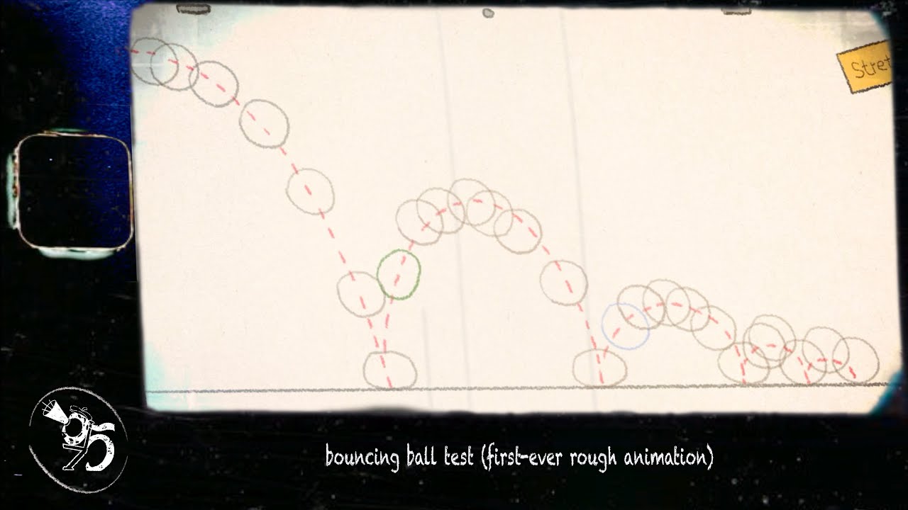 Bouncing Ball Test (first-ever rough animation) - YouTube