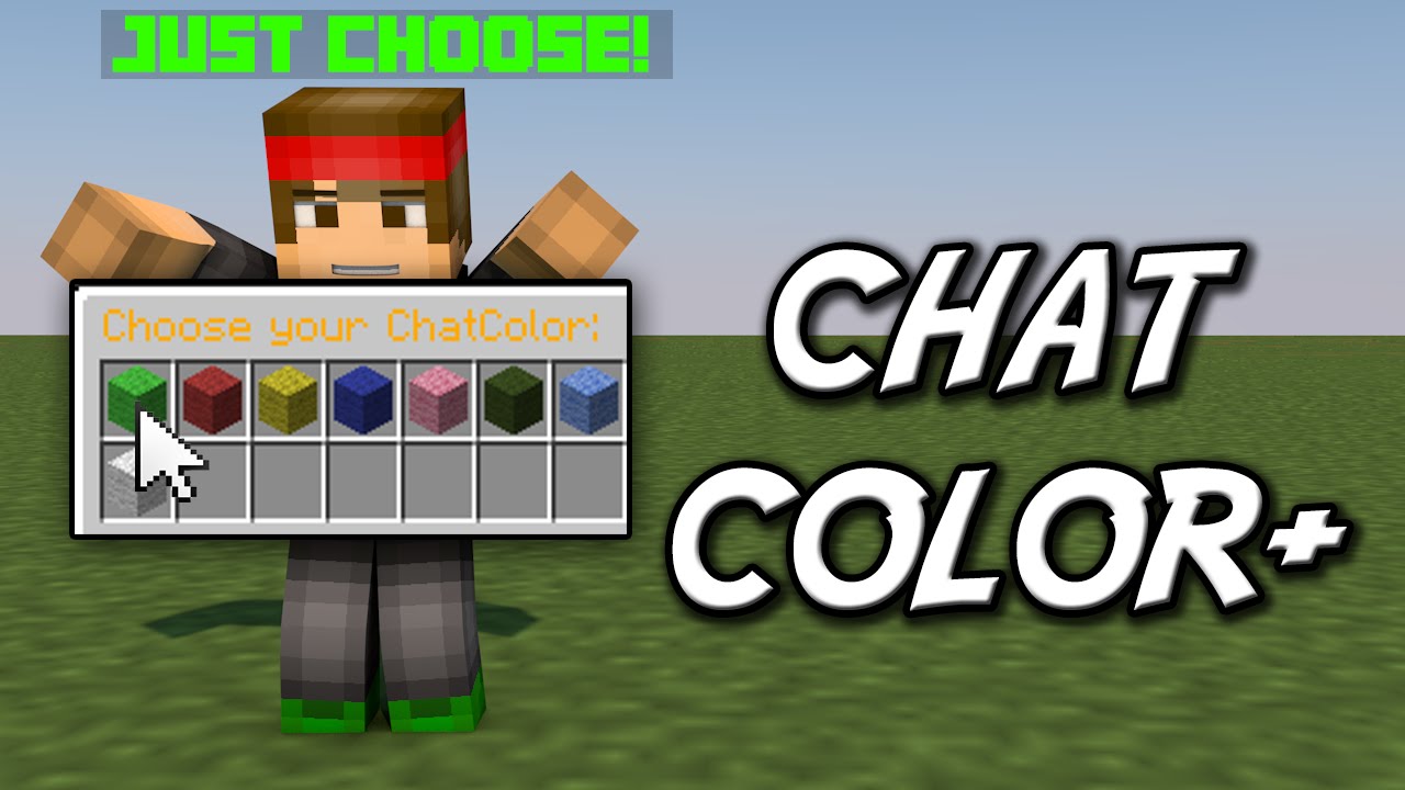 Minecraft | CHAT COLOR+ (Change the chat color instantly!) | Plugin