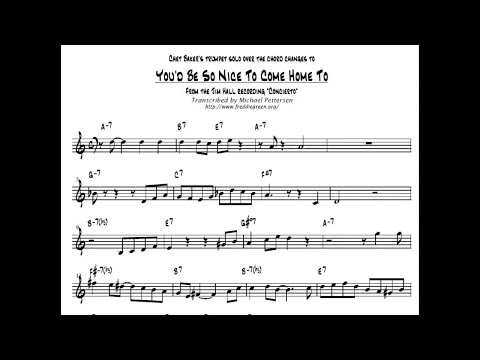 ♫♬-chet-baker---you'd-be-so-nice-to-come-home-to-[transcribed-solo]