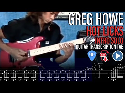 Greg Howe - Hot Licks - Intro Solo Improvisation - Guitar Tab Lesson - How  to Play