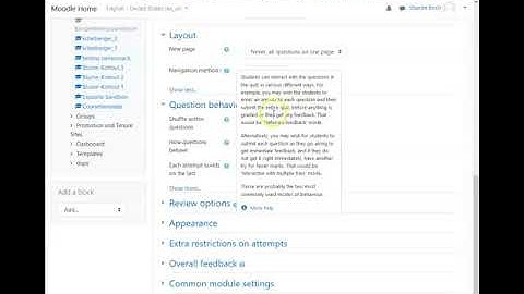 Setting up a Quiz in Moodle 3.7 for Formative Assessment