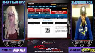 Depositing Bitcoin %200 Bonus on AMERICAS CARDROOM XLeMoNHeAdX2053 & BOTLADY Explain how easy it is!