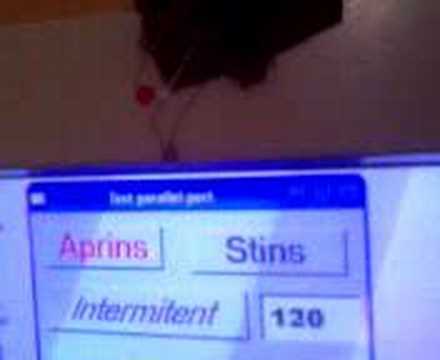 command led with parallel port - YouTube