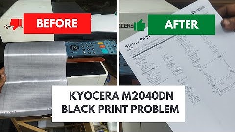 kyocera m2040dn Black print problem | kyocera m2040dn
