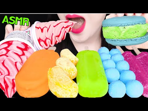 MUKBANG RAINBOW ICE CREAM 무지개 아이스크림 먹방 JANE ASMR 제인