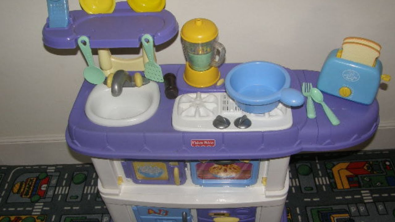 What My Actual Fisher Price Kitchen Set Looked Like From The Sink
