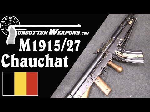 Belgian Model 1915/27 Improved Chauchat - YouTube