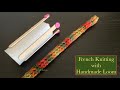 French knitting with handmade loom  how to french knit with toilet paper roll  french knitting