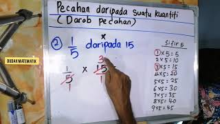 Tahun 4 : Pecahan daripada suatu kuantiti | Darab pecahan | Mudah difahami | pdpr