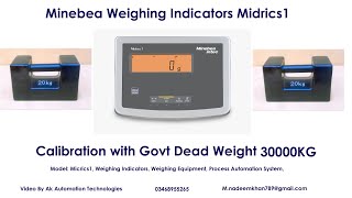 Midrics1 Weighing indicators Calibration