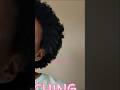 Heatless method for stretching type4 hair. #naturalhair #4chair #afrohair