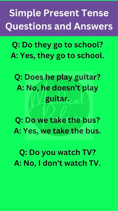 Simple Present Tense Questions And Answers learnenglish shorts YouTube simple-present-tense-questions-and-answers-learnenglish-shorts-youtube