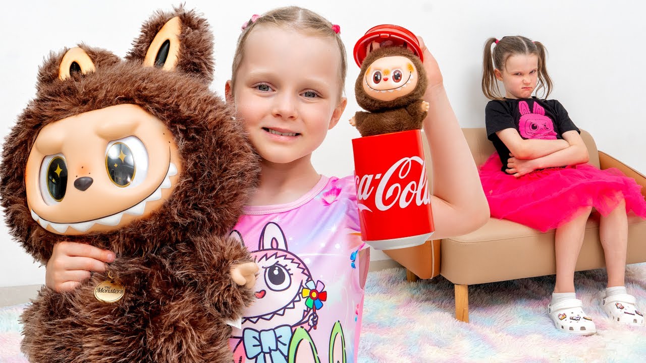 Даша и Стефи играют с Лабубу! 🐻💖